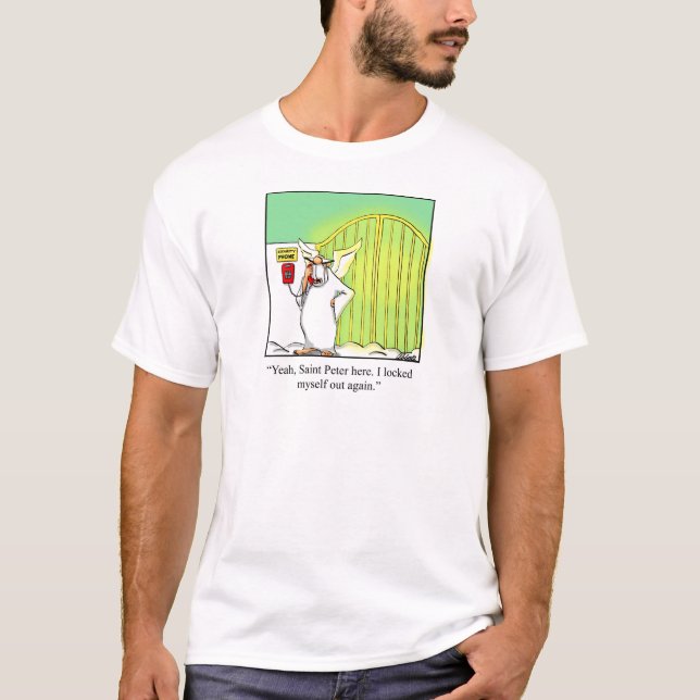 Drôle T-shirt Cartoon Angel ! (Devant)