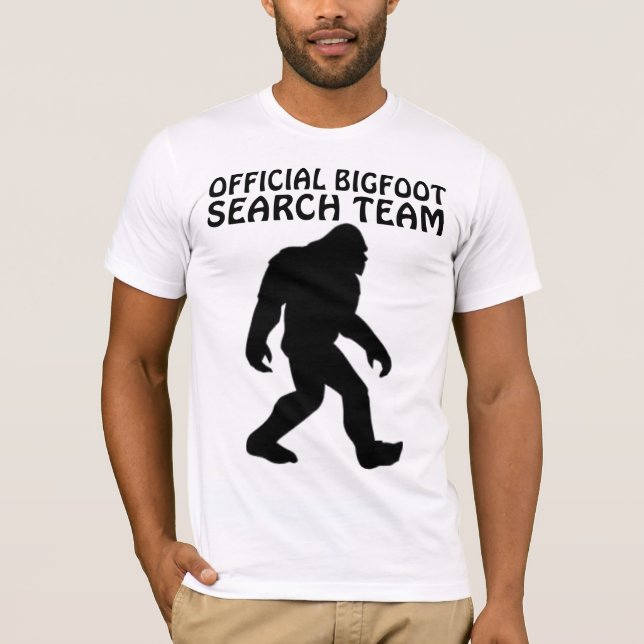 Drôle T-shirts BIGFOOT, ÉQUIPE DE RECHERCHE (Devant)
