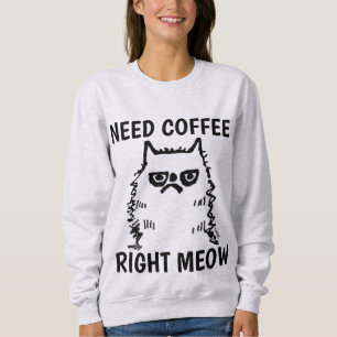 Drôle T-shirts de Coffee Cat Grumpy Cat