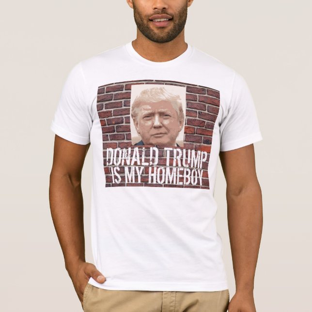 Drôle T-shirts Donald Trump, MON HOMEBOY (Devant)