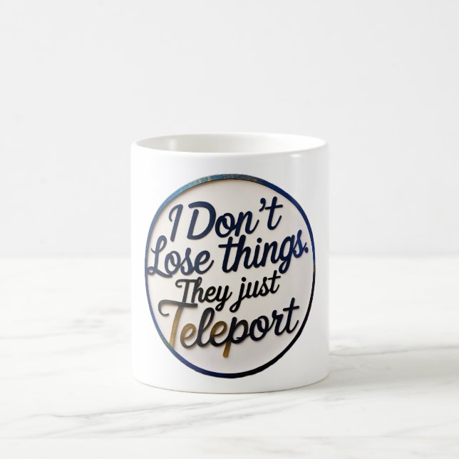 Drôle Tasse TDAH - Cadeau Neurodivergent, Choses p (Centre)
