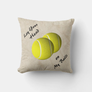 Drôle Tennis Ball Mojo Jeter Oreiller
