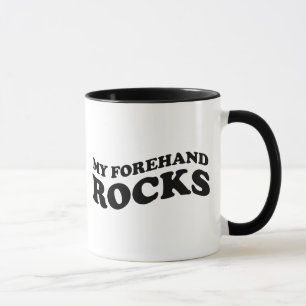 Drôle Tennis Mug : Mes rochers d'avant-main