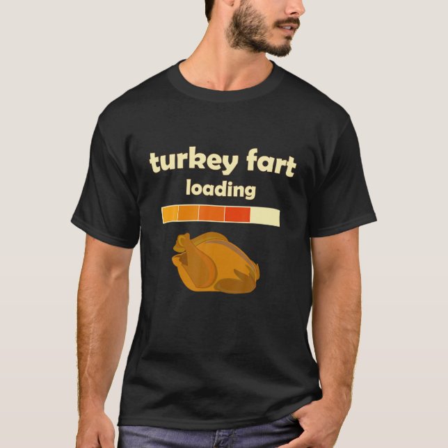 drôle Thanksgiving dinde fesse chargement Tshirt (Devant)