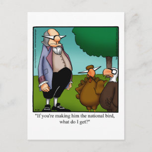 Drôle Thanksgiving Humour carte postale "Spectickl