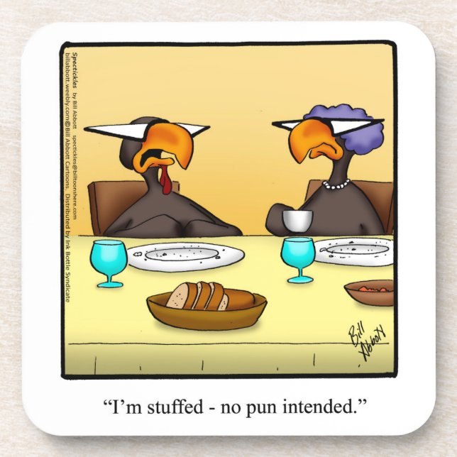 Drôle Thanksgiving Humour Dessous de verre cadeau (Devant)