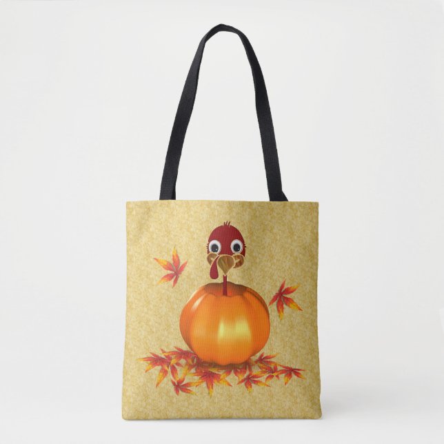 Drôle Thanksgiving Turquie en Citrouille - Sac fou (Devant)