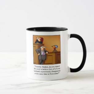 Drôle Thanksgiving Turquie procès Humour Mug