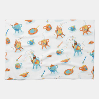 Drôle thé - fête. serviette de cuisine