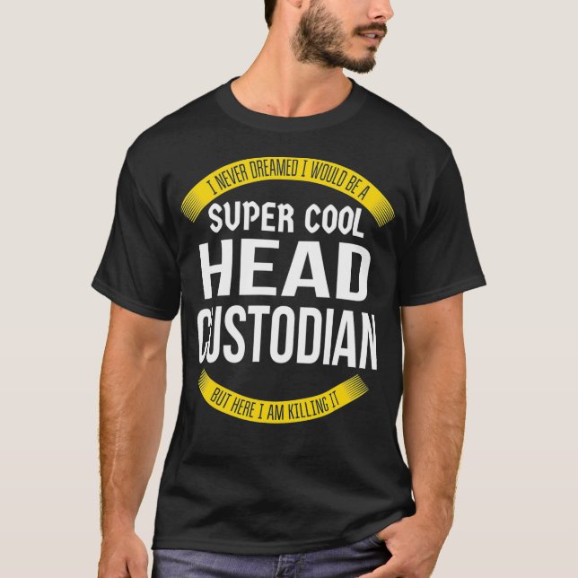Drôle Tshirts Gardien de la tête Appréciation cade (Devant)