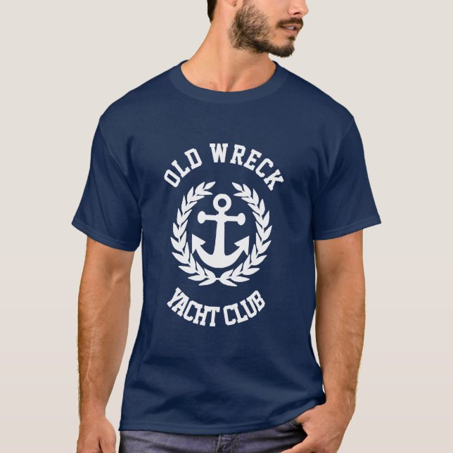 Drôle vieux club nautique T-Shirt (Devant)
