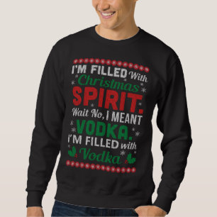 Drôle Vodka Vilain Sweat de Noël