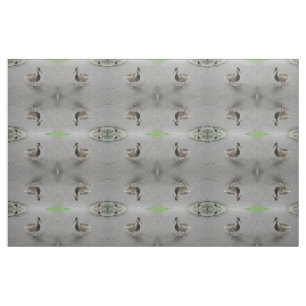 Drôle Waddling Canard Patterned tissu animal