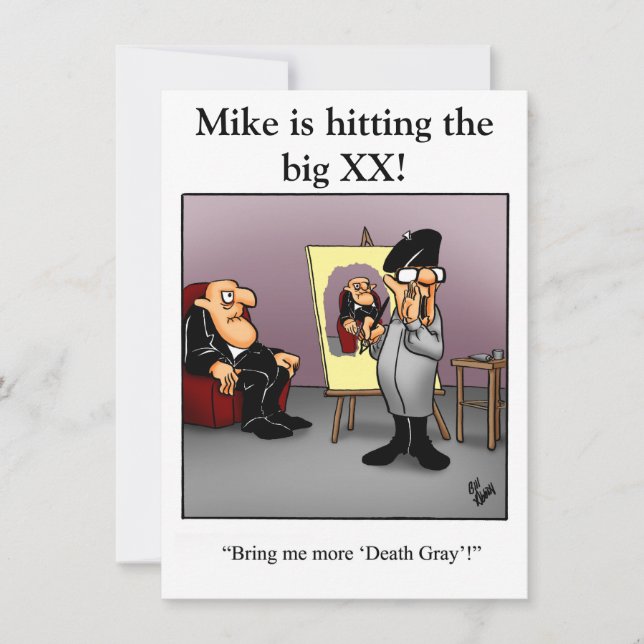 Drôle XXe anniversaire Invitations de fête (Devant)