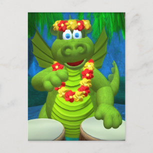 Drolly Dragons Drummer Postkarte