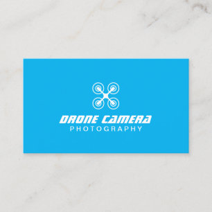 Drone Aerial Video & Fotografie Modern Blue Visitenkarte