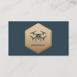 Drone Business Cards Elegante Blue Navy Visitenkarte