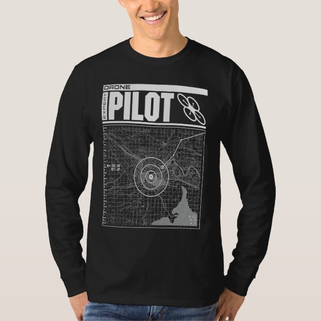 Drone Expert Pilot T-Shirt (Vorderseite)