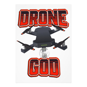 Drone-Gott-Logo Fotodruck