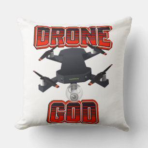 Drone-Gott-Logo Kissen