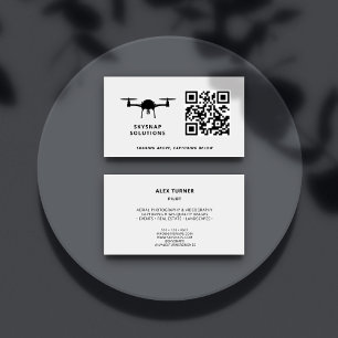 Drone-Pilot-Fotografie mit benutzerdefiniertem QR- Visitenkarte