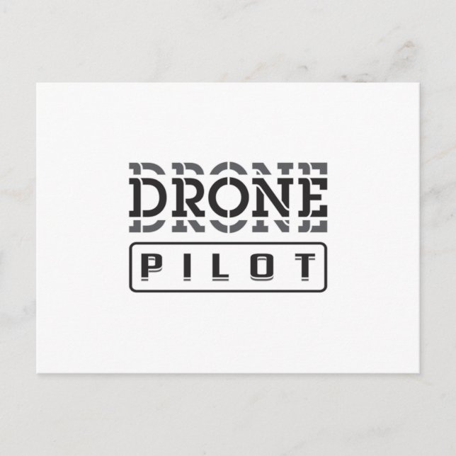 Drone Pilot Quadcopter FPV Drohnen Funny Gift Idea Postkarte (Vorderseite)