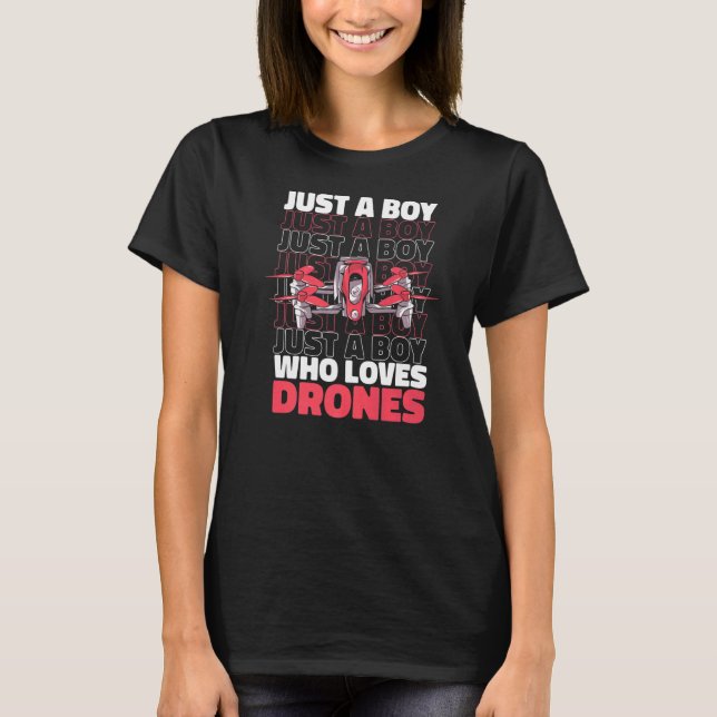 Drone Pilot Quadcopter UAV T-Shirt (Vorderseite)