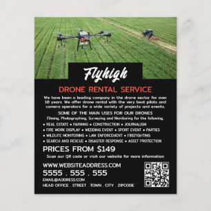 Drone-Portrait in der Landwirtschaft, Drohnenmiete Flyer