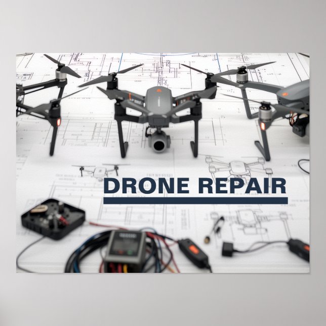Drone Repair™ Poster (Vorne)