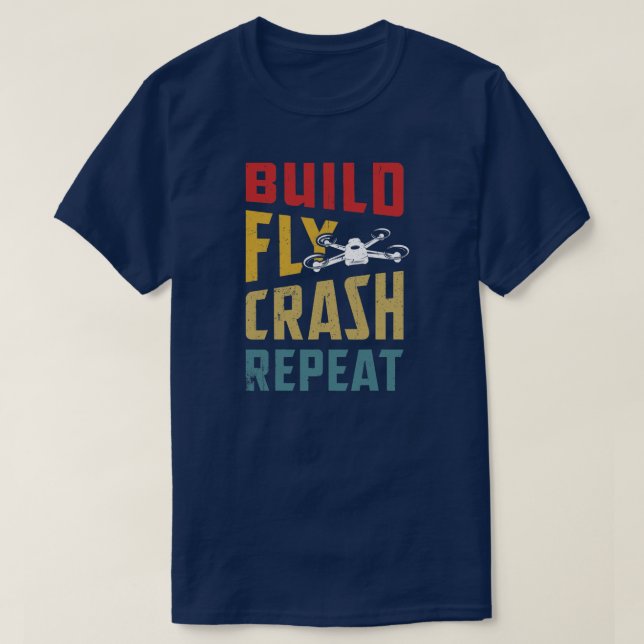 Drone s For Men Kids FPV Pilot Multicopter Boy  T-Shirt (Design vorne)