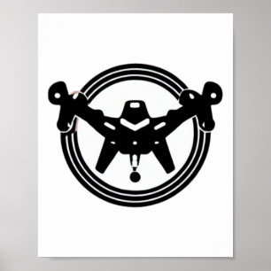 Drone Schwarm Uav Rpv Team Pilot Kunst Ukraine Pat Poster