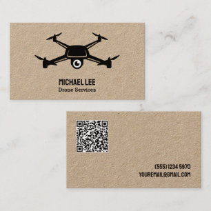 Drone Services Custom QR Visitenkarte
