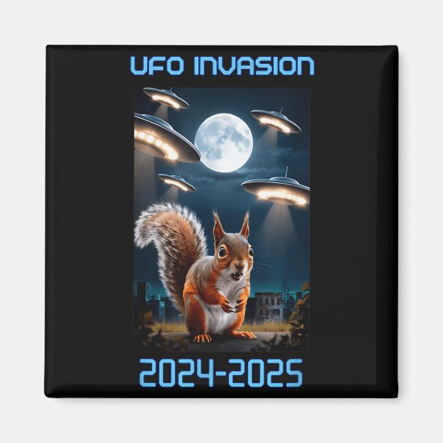 Drone Ufo Alien Invasion Uap New Jersey  Magnet (Vorne)