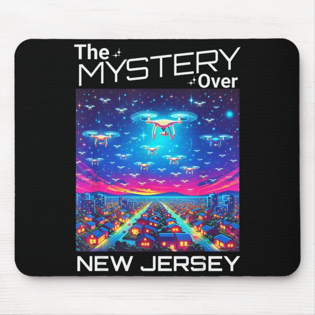 Drones New Jersey The Mystery Over New Jersey Funn Mousepad (Vorne)