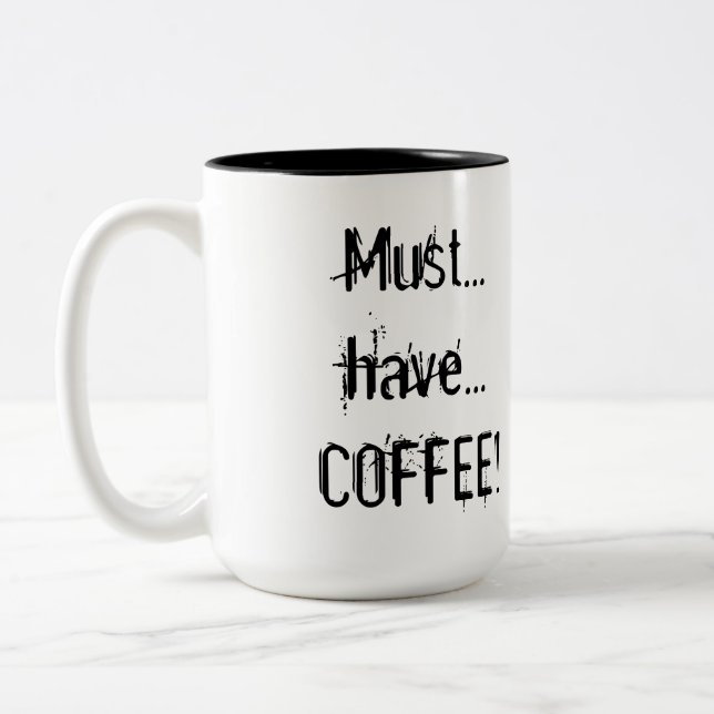 Drooly Emoticon-"Kaffee-" Tasse (Links)