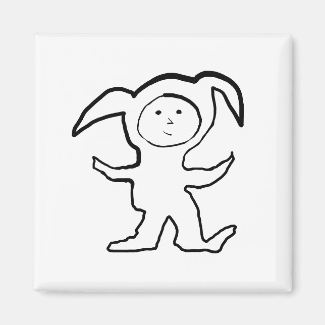 Droopy Oars von Cussdum Designs Magnet (Vorne)