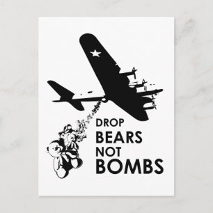 Drop Bears nicht Bomben Postkarte