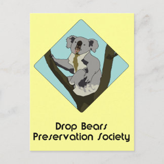 Drop Bears Preservation Postkarte