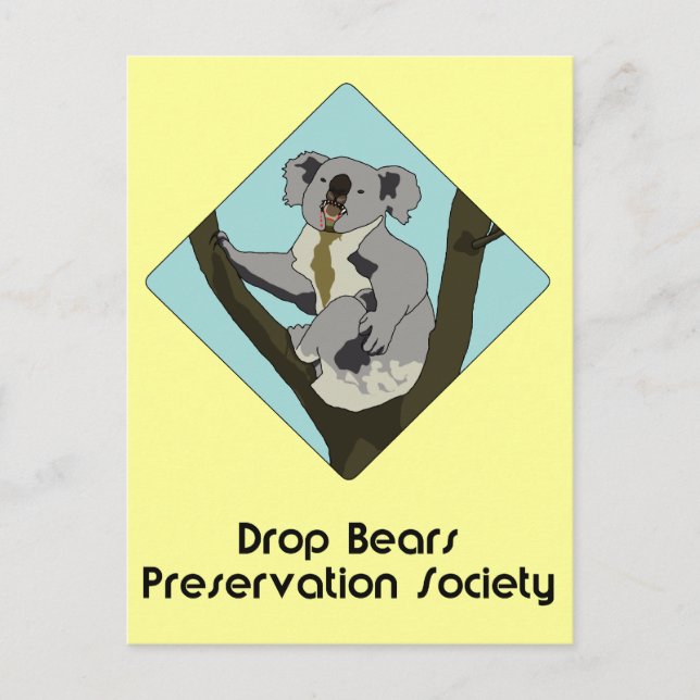 Drop Bears Preservation Postkarte (Vorderseite)