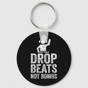 Drop Beats not Bombs DJ Anti War Protest Schlüsselanhänger