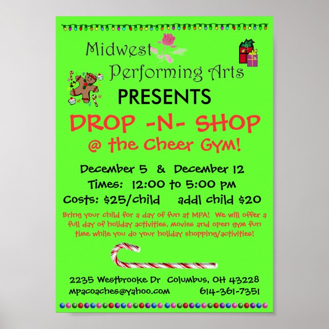 Drop in Shop Poster (Vorne)