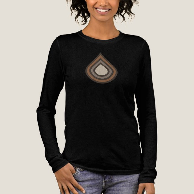 Drop Layered Artwork Tri-Blend-Shirt Tri-Blend Shirt (Vorderseite)