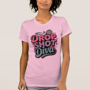Drop Shot Diva – Wilde Pickleball-Spielerin T-Shirt