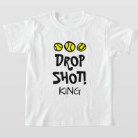 Drop Shot King Funny t-shirt de tennis pour enfant