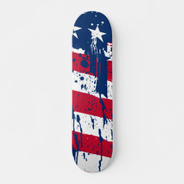 Drop Splash Colors America Flag Skateboard