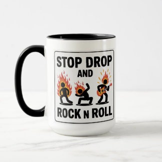 Drop und Rock'n'Roll stoppen - Im Brandfall Tasse