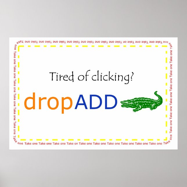 DropADD-Werbebanner Poster (Vorne)