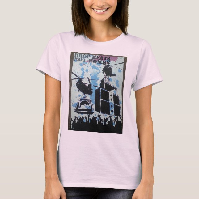 DropBeatsNotBombs T-Shirt (Vorderseite)