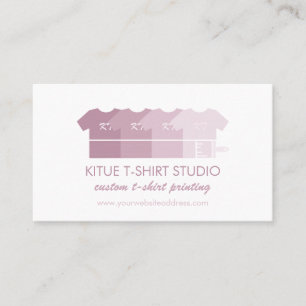 Dropdown Clothing Store Print on Demand Shirt Visitenkarte