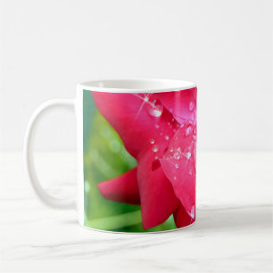 Droplets auf Petals-Tasse Kaffeetasse